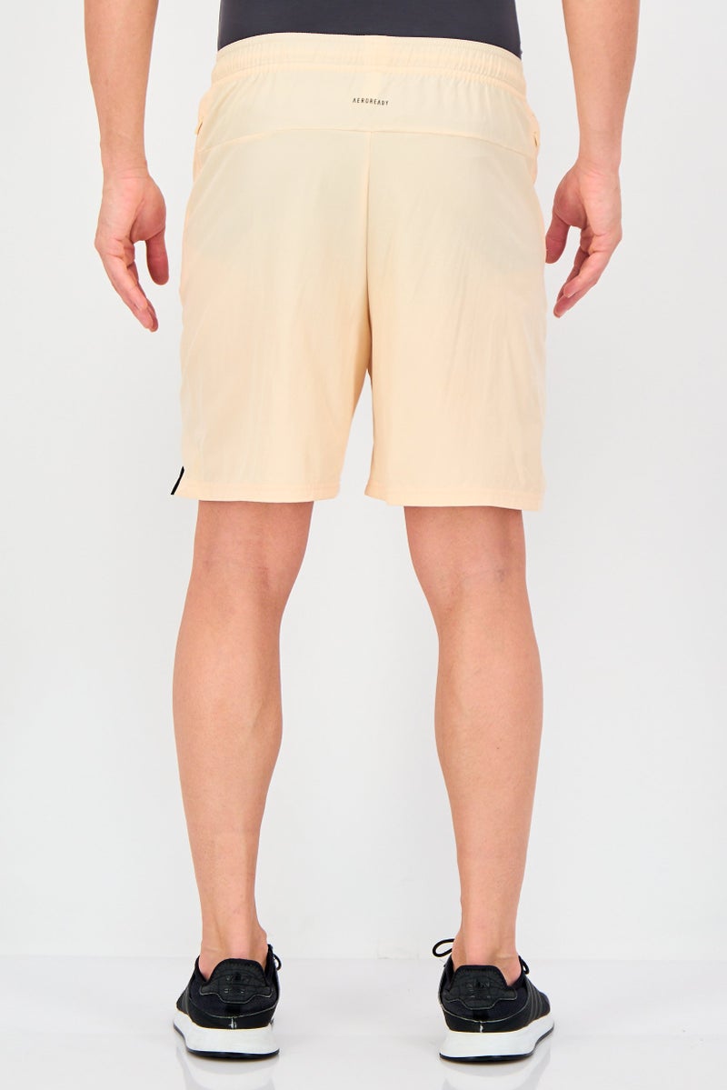 Adidas Men Regular Fit 7 Inseam Training Shorts, Beige - Image 4