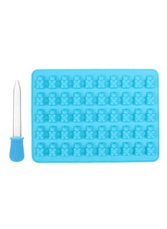 52-Molds Gummy Bears Ice Cube Tray With Remover NF03122199 Blue