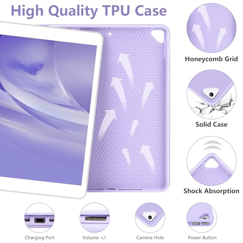 TaIYanG Keyboard Case for iPad 9th/8th/7th Generation,Smart Keyboard Case for iPad 10.2” 2021/2020/2019/ iPad Air 3rd Gen 2019/iPad Pro 10.5 2017 Case with Pencil Holder, Auto Wake/Sleep Function - Image 3