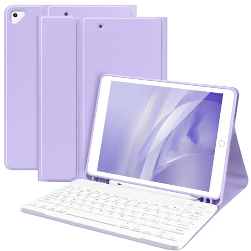 TaIYanG Keyboard Case for iPad 9th/8th/7th Generation,Smart Keyboard Case for iPad 10.2” 2021/2020/2019/ iPad Air 3rd Gen 2019/iPad Pro 10.5 2017 Case with Pencil Holder, Auto Wake/Sleep Function - Image 1