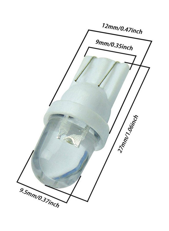 Loquat 10Pcs/Set T10 White 12V LED 194 168 158 5W 6500K Side Car Auto Wedge Dashboard Light - Image 5