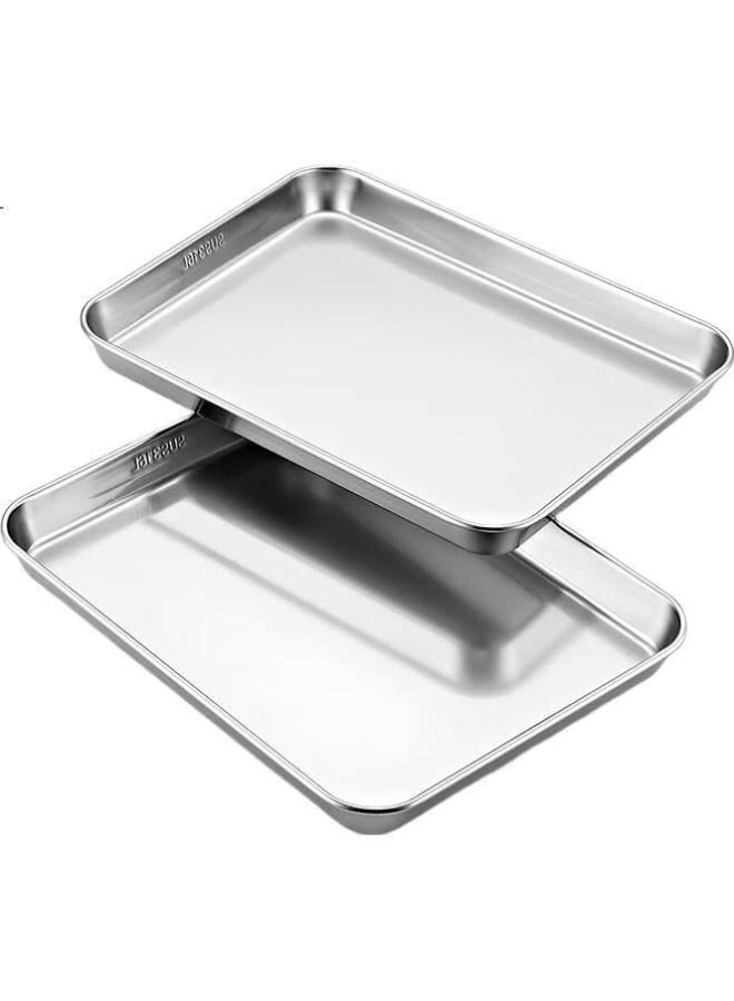 Yutai 316 Stainless Steel Flat Bottom Square Plate, Thickened Tray, Household Plate, Fruit Plate, Steaming Plate, Dumpling Plate, Commercial Serving Plate, 44 - Image 2
