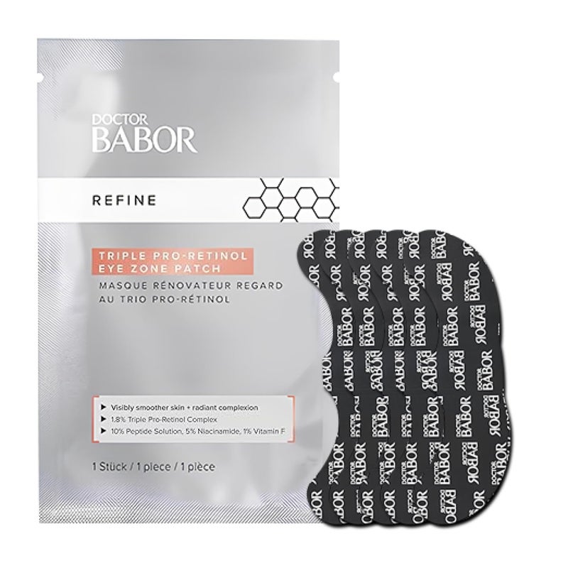 BABOR DOCTOR Retinol Eye Patches, Anti-Aging Eye Treatment, Fight Against Dark Circles, Tightenting and Anti-Wrinkle Eye Mask, 5 Pack - Image 1