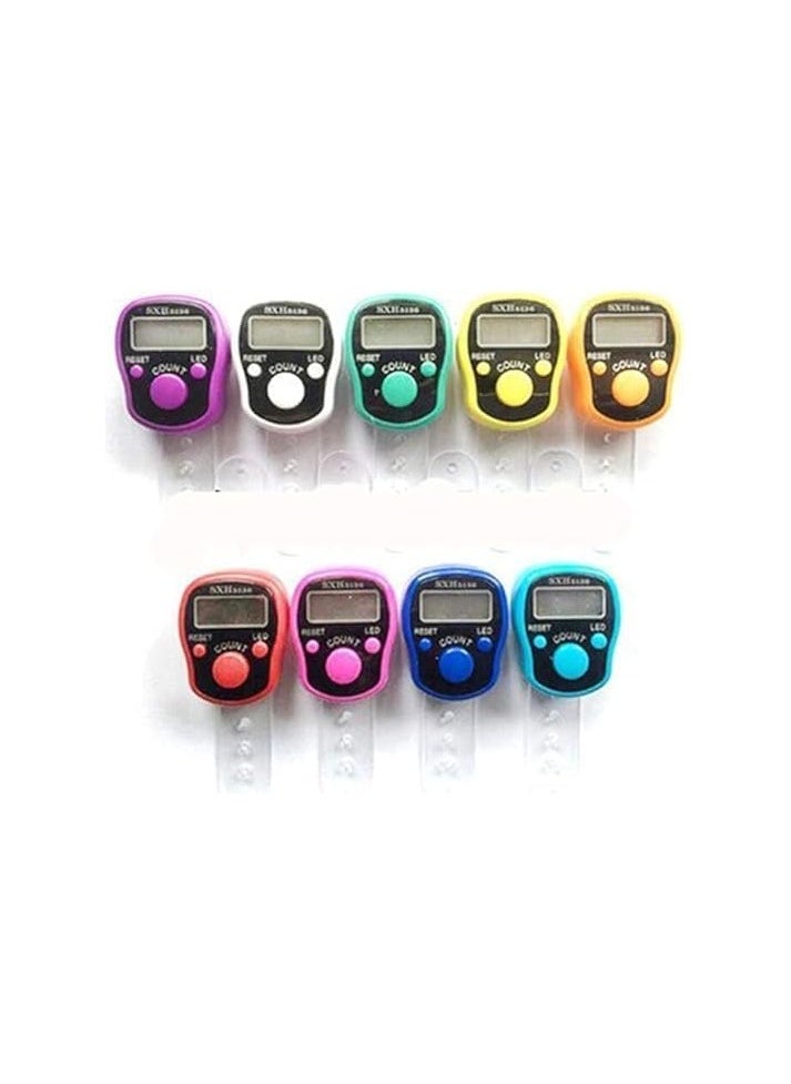 Generic - Mini Digital Counter with LED Display and Light, Perfect for Tasbeeh or Repeat Counting Yellow - Image 1