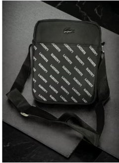 LACOSTE Lacoste cross- body  Bag  black– Stylish & Functional Organizer with Front Free Pocket, Back Zipper Pocket, and Spacious Main Compartmen  - Image 1