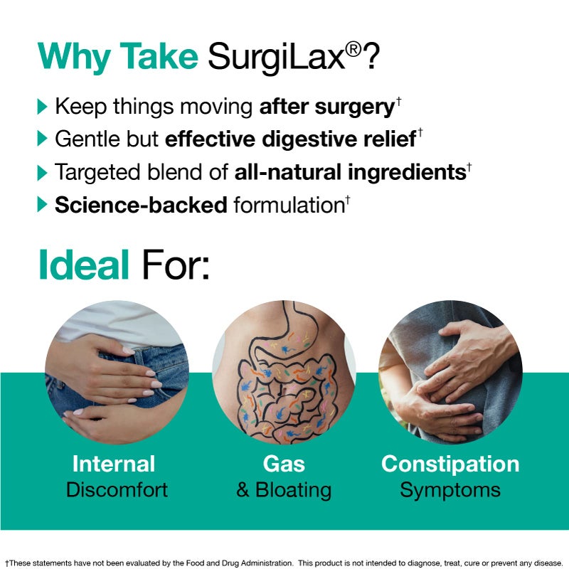 VitaMedica SurgiLax Digestive Blend - All-Natural 5 Day Colon Cleanse - Detox with Cascara Sagrada, Ginger & Milk Thistle for Constipation Relief, Gas & Bloating - 10 Vegan Capsules - Image 2