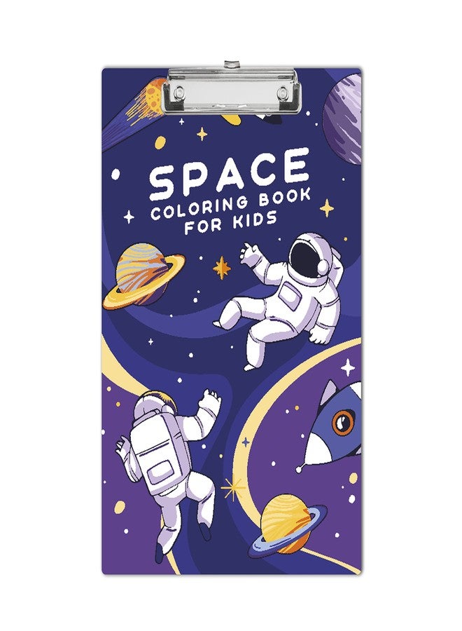 Plan To Gift Wooden Clipboard Writing Pad | Exam Board for Kids Students | Wood Exam Pad | Examination Writing Pad | Clip Board for Girls| Clip Board for Boys (Astronaut PLANNET) - Image 1