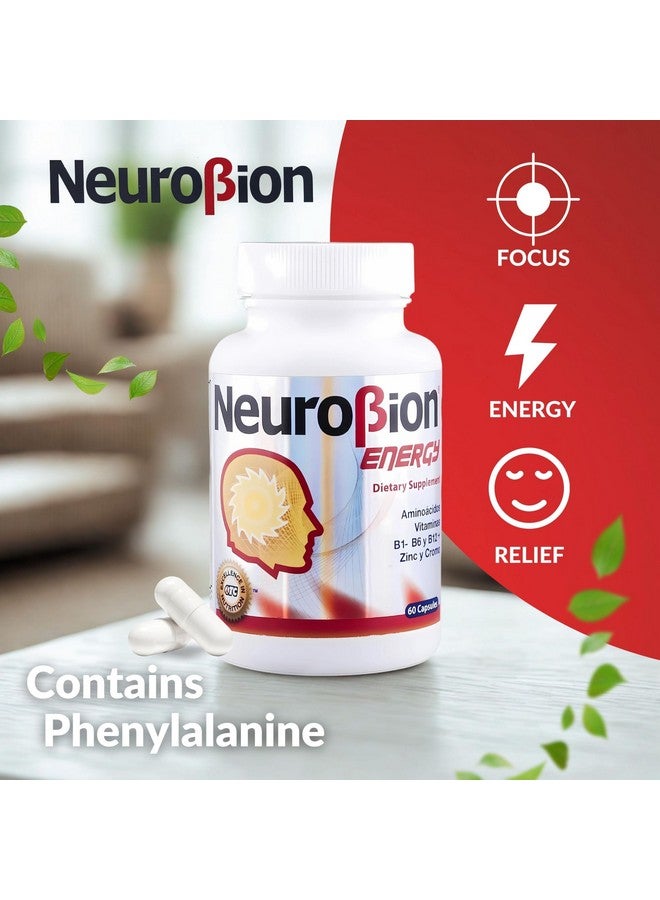 Neurobion 60 Caps Neurobion Energy - Amino Acids Vitamin B1 B2 B6 B12 - Increases Brain Alertness & Stamina  - Image 3