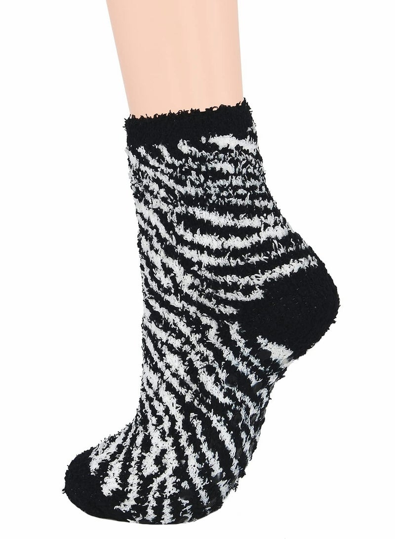5 PCS Womens Winter Socks Fluffy Sleep Socks Fleece Fuzzy Socks Athletic Warm Socks Plush Cozy Socks - Image 4