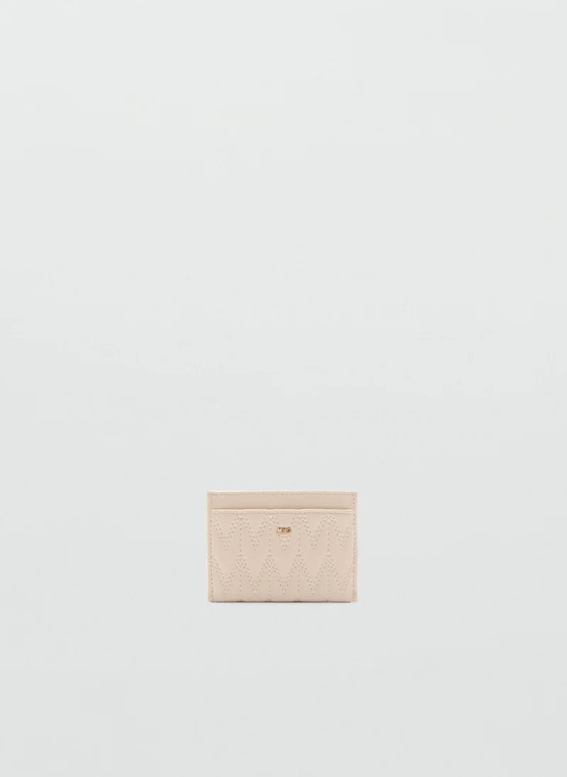 MANGO Logo Quilted Cardholder