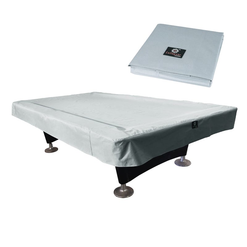 Collapsar 789FT Heavy Duty 600D Polyester Canvas Billiard Pool Table Cover7 Colors Available Gray 8Foot