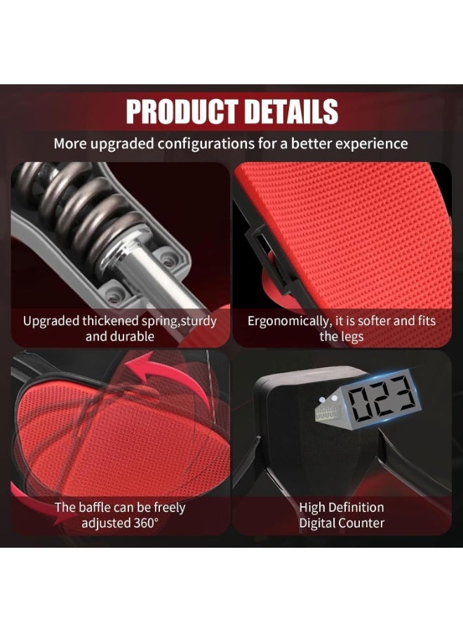 XiuWoo 2 Pack Portable Thigh Floor Trainer, Adjustable Resistance, Multifunctional Pro Thigh Master Exerciser Equipment, Leg Trainer, Inner Thigh Muscle Trainer, Leg Strengthener Workout Exerciser - Image 4