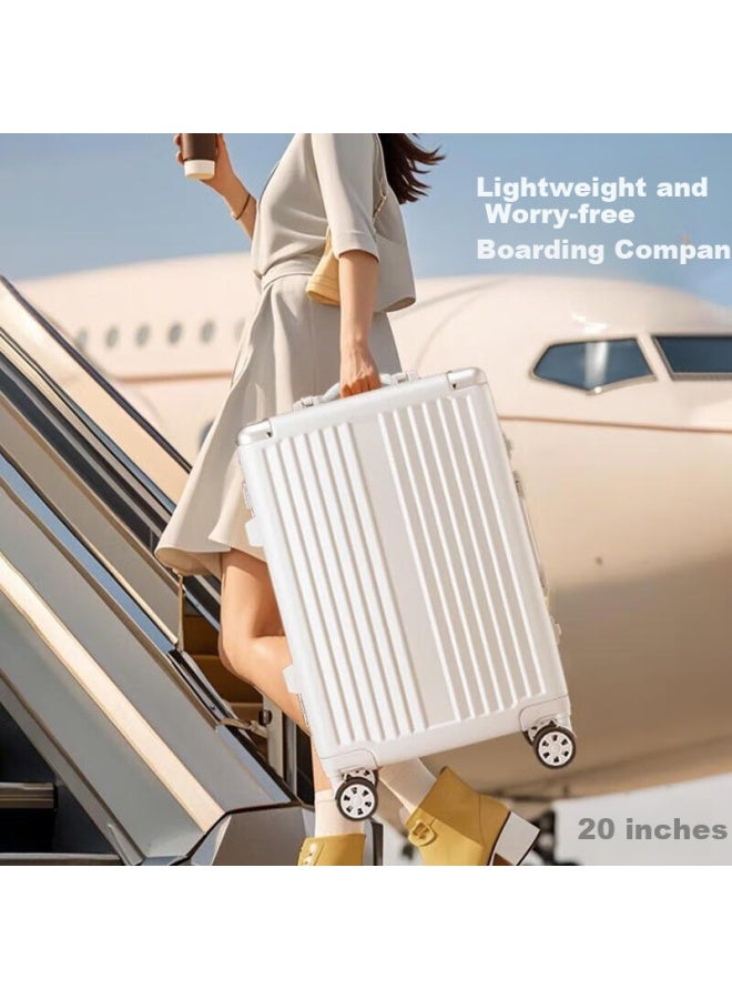 Cartelo Luggage, 24-inch Carry-on Suitcase, Aluminum Frame Hard Shell Case With Password Lock, Business Travel Trolley Case - Image 1