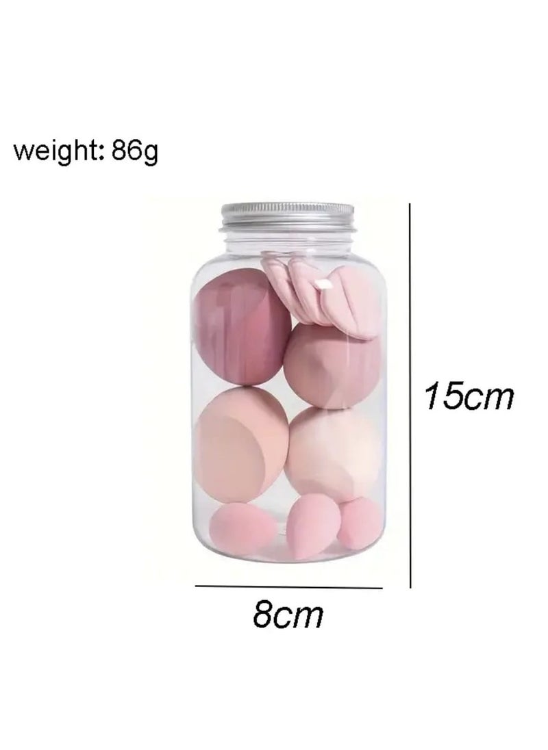 BOLREUS 15 Pcs Ultimate Makeup Sponge Set, 3 Loose Powder Puffs, 3 Mini Loose Powder Puffs, 3 Makeup Sponges, 3 Mini Makeup Sponges, 3 Mini Cushion Puffs. Foundation Blending Beauty Sponge, Flawless For Liquid, Cream, Powder. Lates-Free  - Image 2