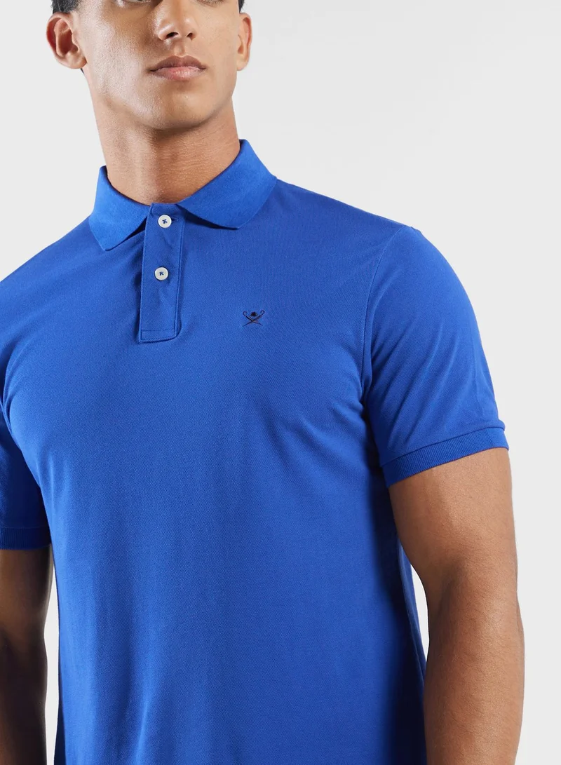 Hackett Logo Slim Fit Polo