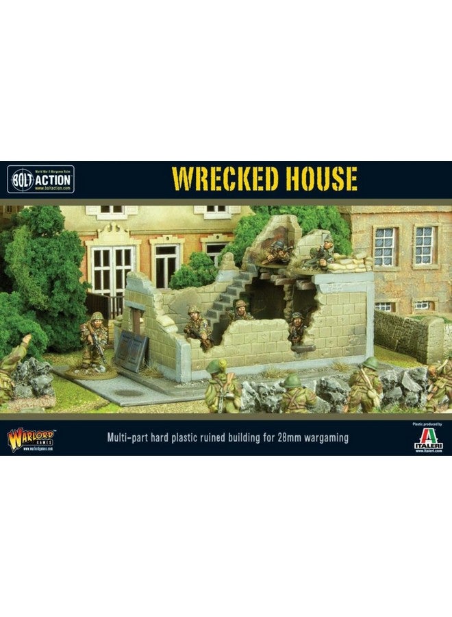 WARLORD GAMES Warlord Bolt Action Wrecked House 1:56 WWII Military Table Top Wargaming Diorama Plastic Model Kit WG-TER-46 - Image 2