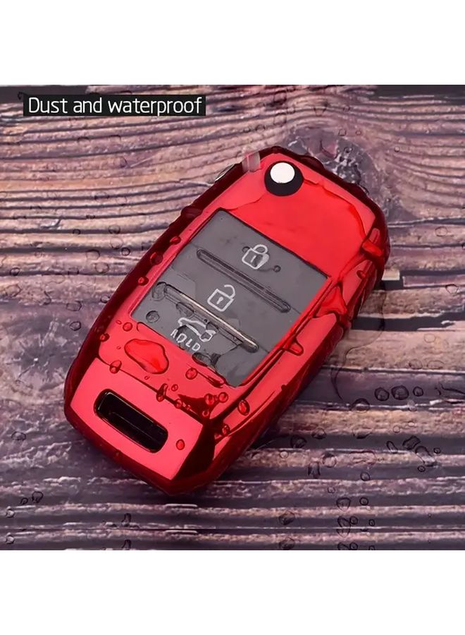 Charm Blue TPU Protective Key Fob Cover Dust Waterproof for Kia Sorento Soul Sportage Forte K3 K2 KX3 K4 - Image 1