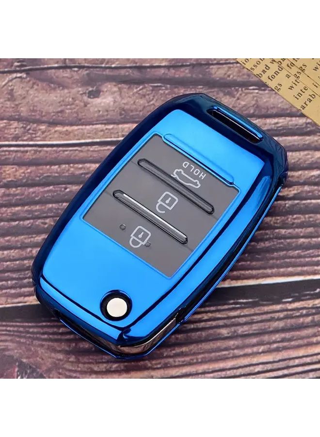 Charm Blue TPU Protective Key Fob Cover Dust Waterproof for Kia Sorento Soul Sportage Forte K3 K2 KX3 K4 - Image 5