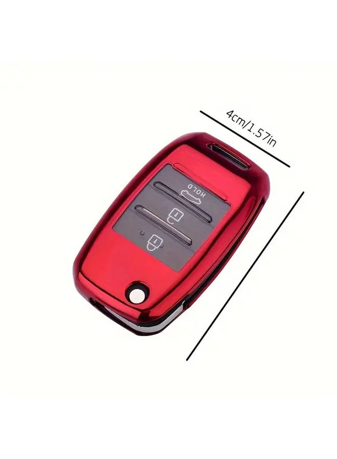 Charm Blue TPU Protective Key Fob Cover Dust Waterproof for Kia Sorento Soul Sportage Forte K3 K2 KX3 K4 - Image 2