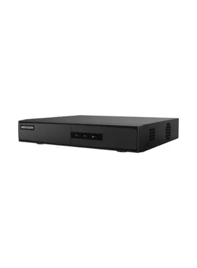 HIKVISION 4-ch Mini 1U 4 PoE NVR, Up to 4-ch 1080p Decoding Capability, Up to 60 Mbps Incoming & Outgoing Bandwidth, H.265+/H.265/H.264+ Video Compression, HDMI & VGA Output, Black | DS-7104NI-Q1/4P/M (NO HDD) - Image 1