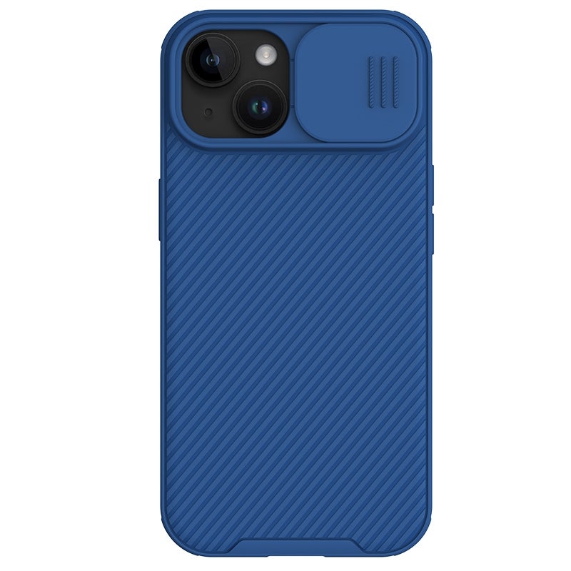 HuHa Case Cover For iPhone 15 Plus NILLKIN CamShield Pro PC Phone Case(Blue) - Image 1