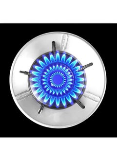 FIgment FIGMENT Open Gas Saver Burner Stand Gas Chula Burner Gas Saver Stand Jali Ring Fire&Windproof Energy Saving, Gas Chula Support Stand 4 Legs Supported For Indian Gas 0.7Mm (Silver, 1)  - Image 2