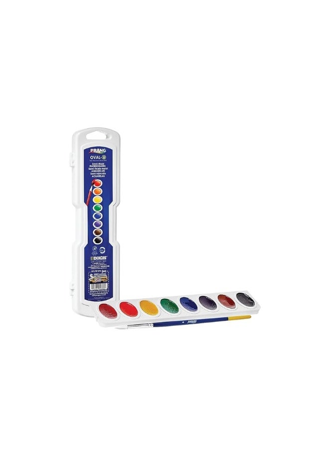 Prang مجموعة ألوان مائية من برانغ، 8 ألوان متنوعة، 1 قطعة - Image 1