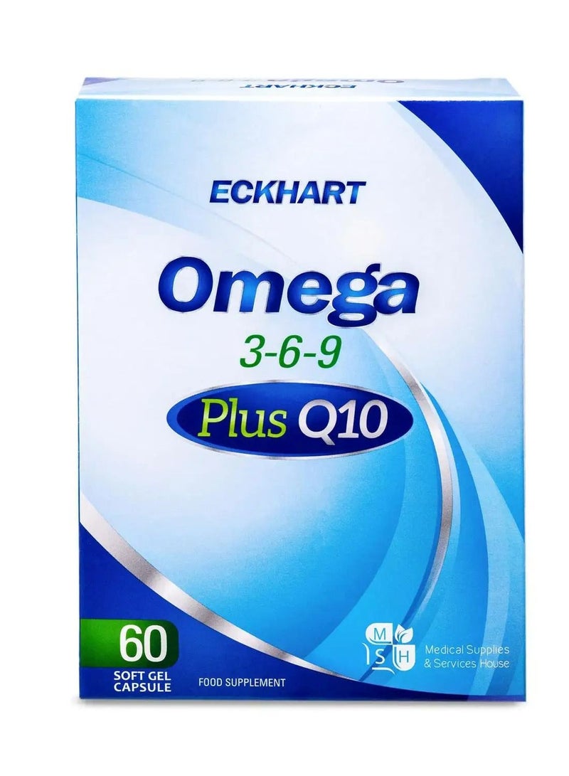 ECKHART Omega 3-6-9 with Co-Q10 60 Capsules - Image 2