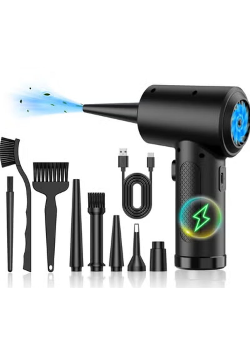 Daxiongmao Compressed air Duster - Keyboard Cleaner for Office - Reusable -Electric air Duster 51000 RPM - Cordless Air Duster 6000 mAh - Image 1