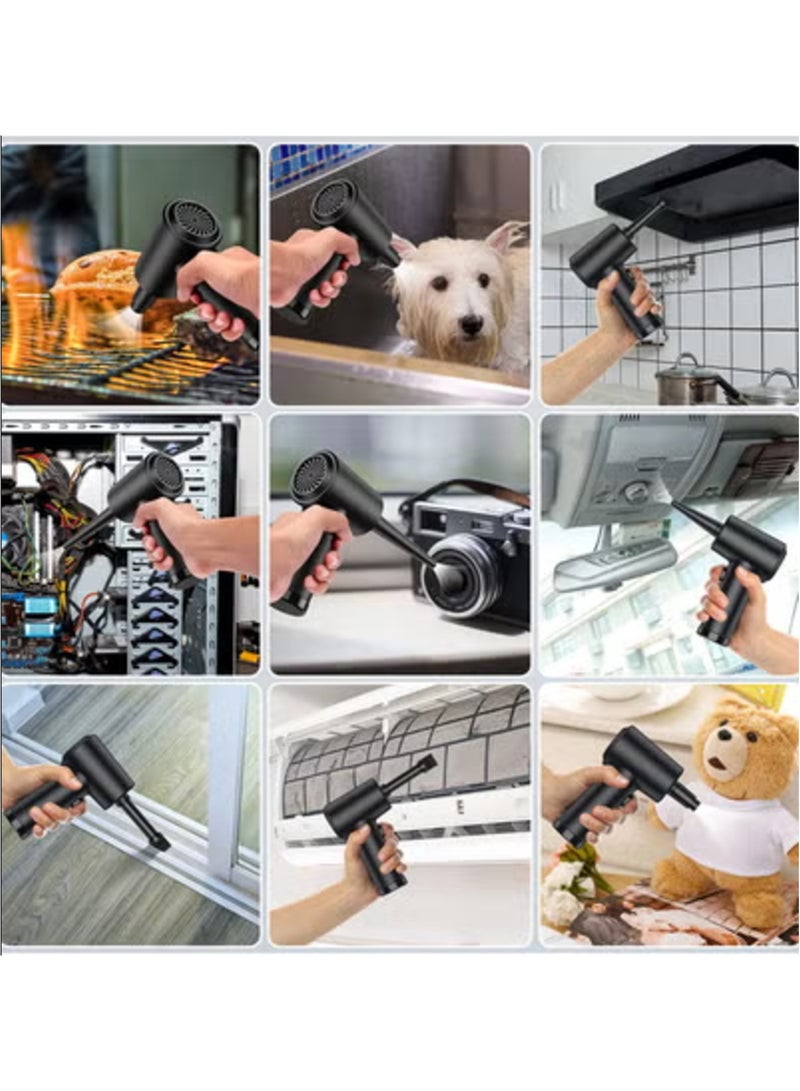 Daxiongmao Compressed air Duster - Keyboard Cleaner for Office - Reusable -Electric air Duster 51000 RPM - Cordless Air Duster 6000 mAh - Image 4