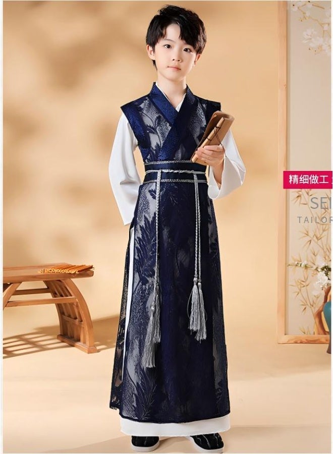 I LOVE KIDS Traditional Chinese Hanfu For Boys,Imitation Of Tang And Song Dynasties,Classic Design,Chinese Costume, Cultural Heritage - Image 3