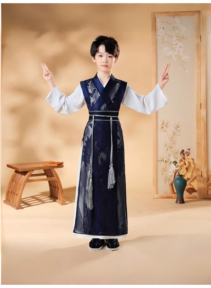 I LOVE KIDS Traditional Chinese Hanfu For Boys,Imitation Of Tang And Song Dynasties,Classic Design,Chinese Costume, Cultural Heritage - Image 4