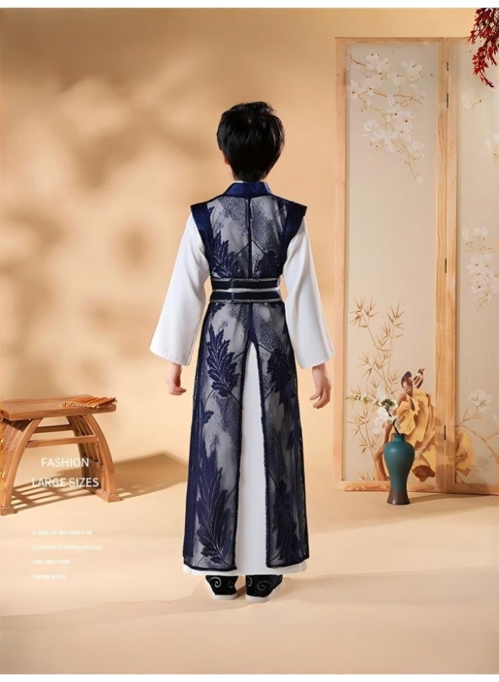 I LOVE KIDS Traditional Chinese Hanfu For Boys,Imitation Of Tang And Song Dynasties,Classic Design,Chinese Costume, Cultural Heritage - Image 5