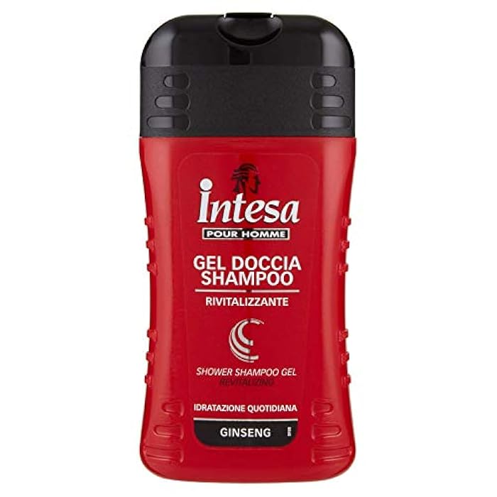 INTESA إنتيسا للرجال جل استحمام وشامبو مرطب يومي بجينسنغ، 250 مل - Image 1