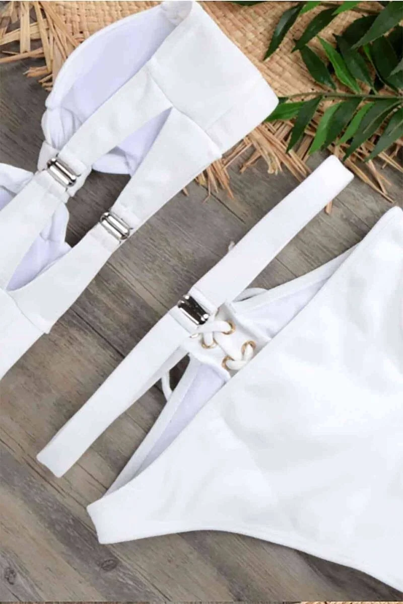 انجلسين Special Design Bikini Set White