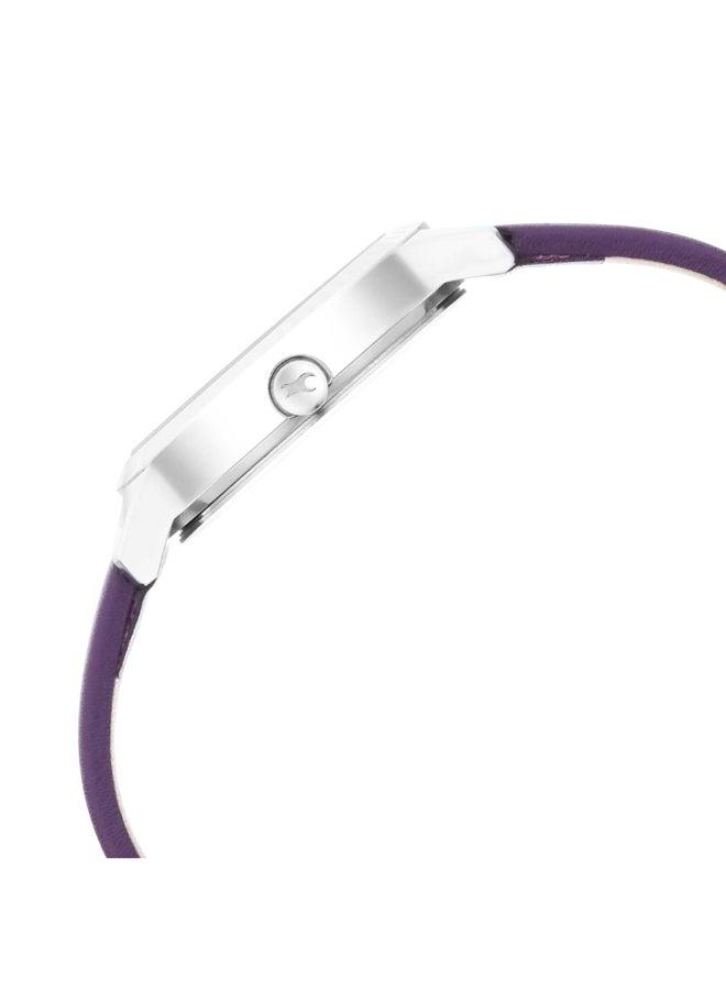 fastrack ساعة فاستراك ستانرز 3.0 أنالوج بقرص بنفسجي للنساء-6267SL01، بنفسجي فاتح، حزام - Image 4