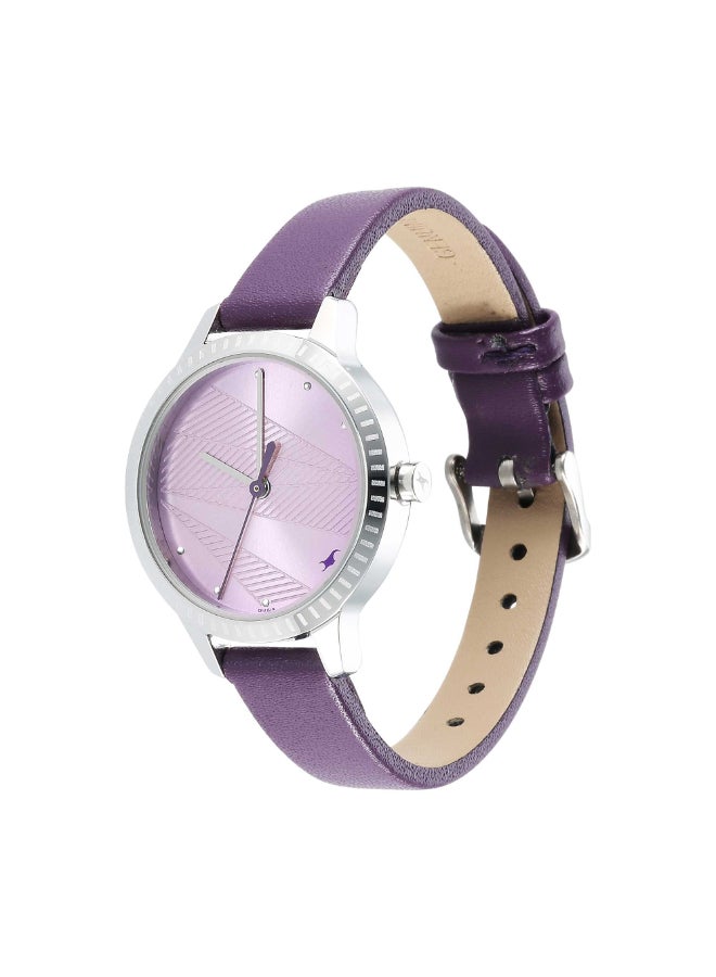 fastrack ساعة فاستراك ستانرز 3.0 أنالوج بقرص بنفسجي للنساء-6267SL01، بنفسجي فاتح، حزام - Image 3