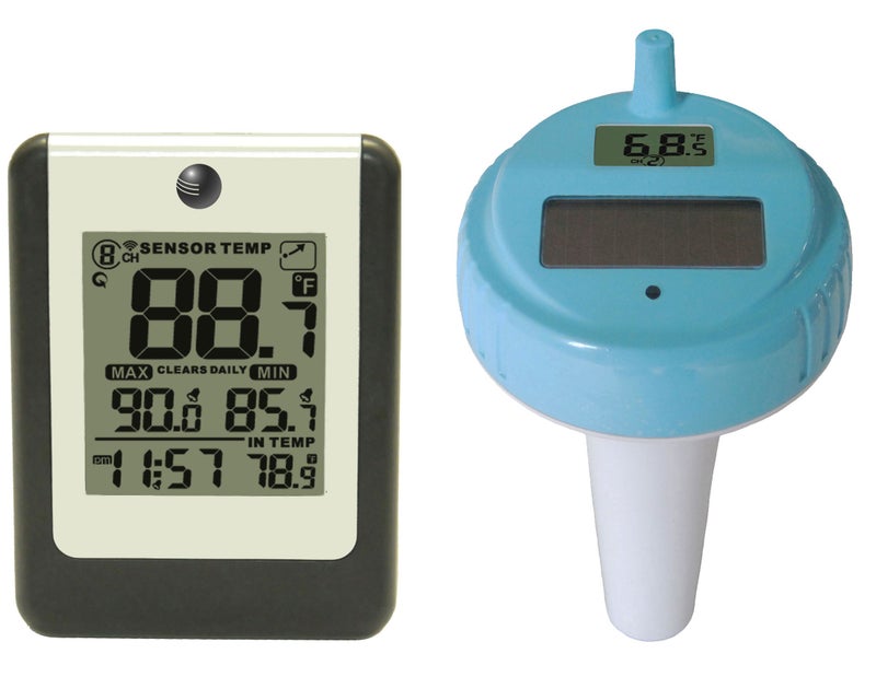 Ambient Weather WS-14 Wireless 8-Channel Floating Pool and Spa Thermometer - Image 1