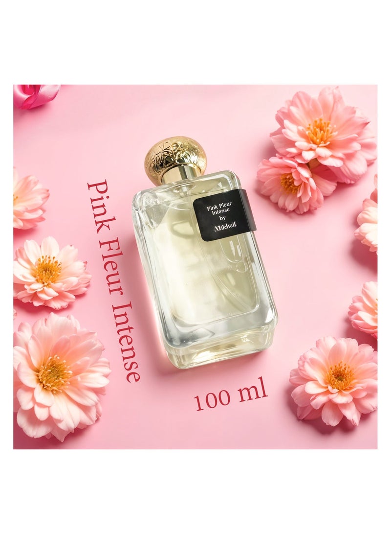 MIKHAIL Pink Fleur by MIKHAIL 100ml | Floral Citrus Perfume for Women | Fresh Amber, Cedar, and Chinese Osmanthus | Green Lilac, Musk, and Peony Heart Notes | Vibrant Tea Leaf | Elegant and Refreshing Fragrance | Long-Lasting Women's Eau de Parfum - Image 2