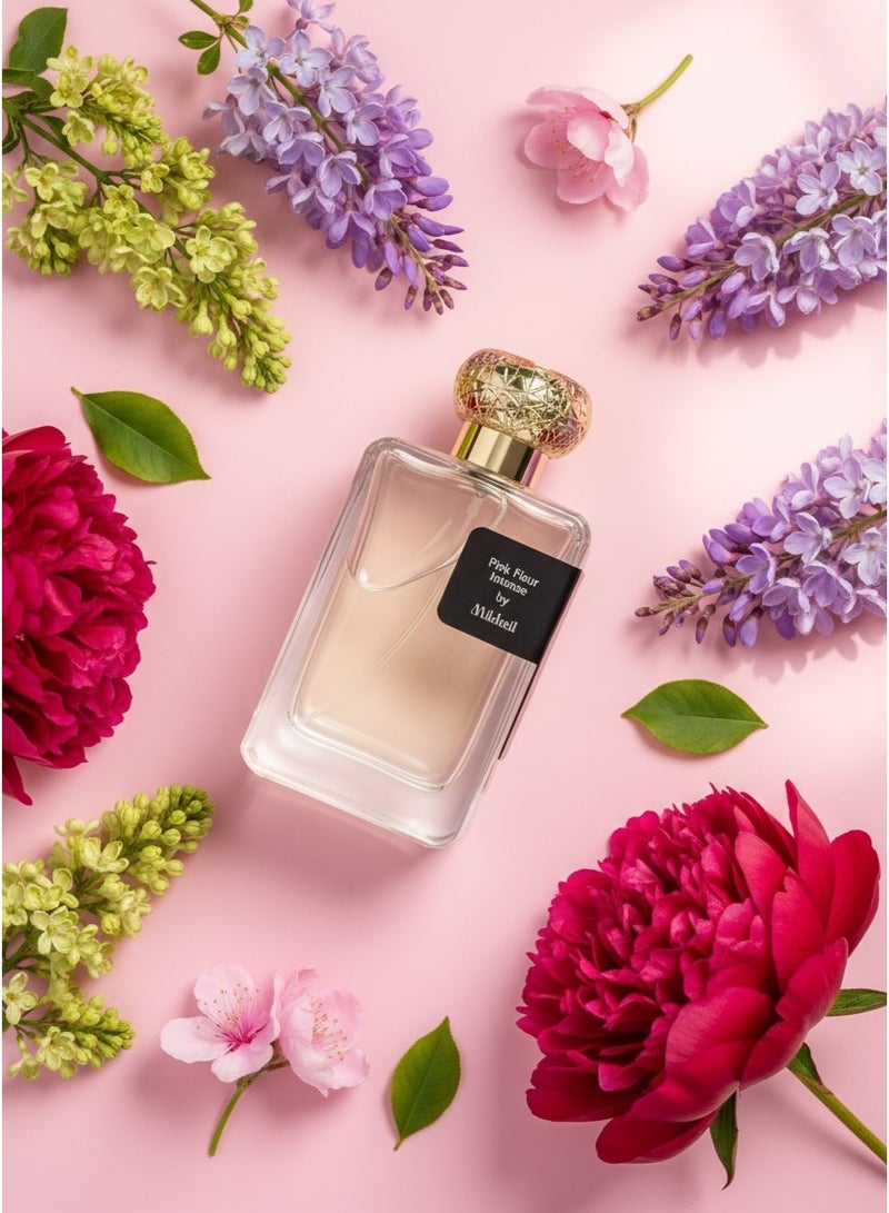 MIKHAIL Pink Fleur by MIKHAIL 100ml | Floral Citrus Perfume for Women | Fresh Amber, Cedar, and Chinese Osmanthus | Green Lilac, Musk, and Peony Heart Notes | Vibrant Tea Leaf | Elegant and Refreshing Fragrance | Long-Lasting Women's Eau de Parfum - Image 5