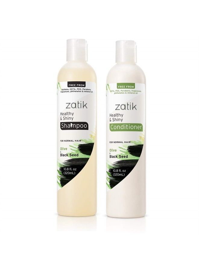 zatik Naturals Healthy & Shiny Shampoo and Conditioner set - Image 1