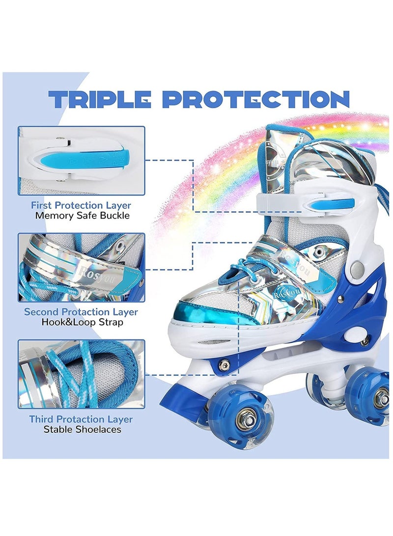 GT-Wheel Roller Skates for Kids, Adjustable Roller Skates, with All Wheels Light up, Fun Illuminating for Girls and Kids, Rollerskates for Kids Beginners  - Image 3