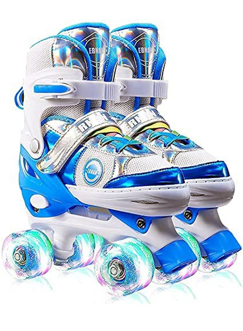 GT-Wheel Roller Skates for Kids, Adjustable Roller Skates, with All Wheels Light up, Fun Illuminating for Girls and Kids, Rollerskates for Kids Beginners  - Image 1