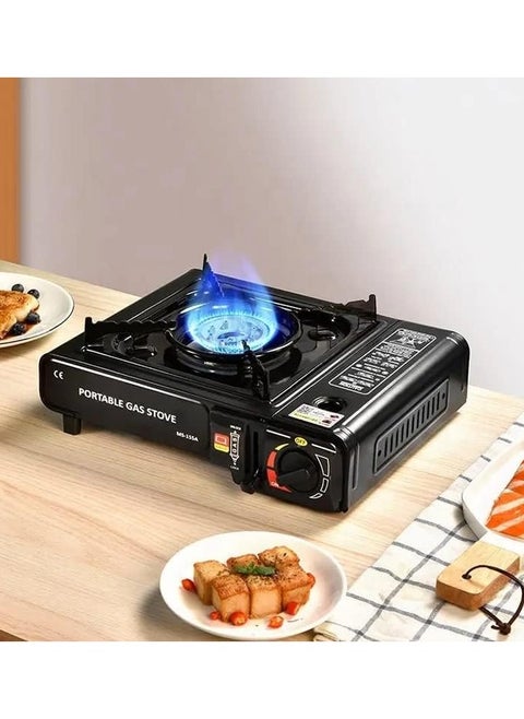 Camping Gas Stove Portable Gas Cooker, Single Burner, Automatic Ignition System, 2.9 KW, Compact Outdoor Cooker, Camping Equipment for Outdoor Cooking BBQ.