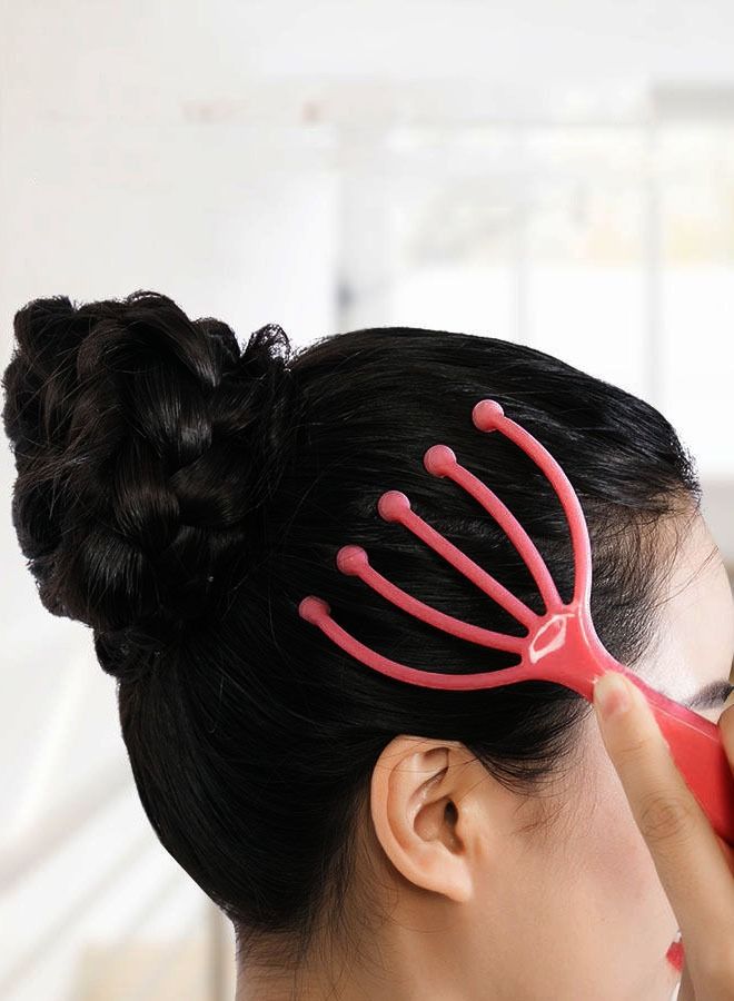 Generic Portable Scalp Massager Pink，Seddy Scalp Massager, Portable Hand Held SPA Head Massager for Deep Relaxation & Stress Reduction- Suitable for Home, Office and Travel Use  - Image 2