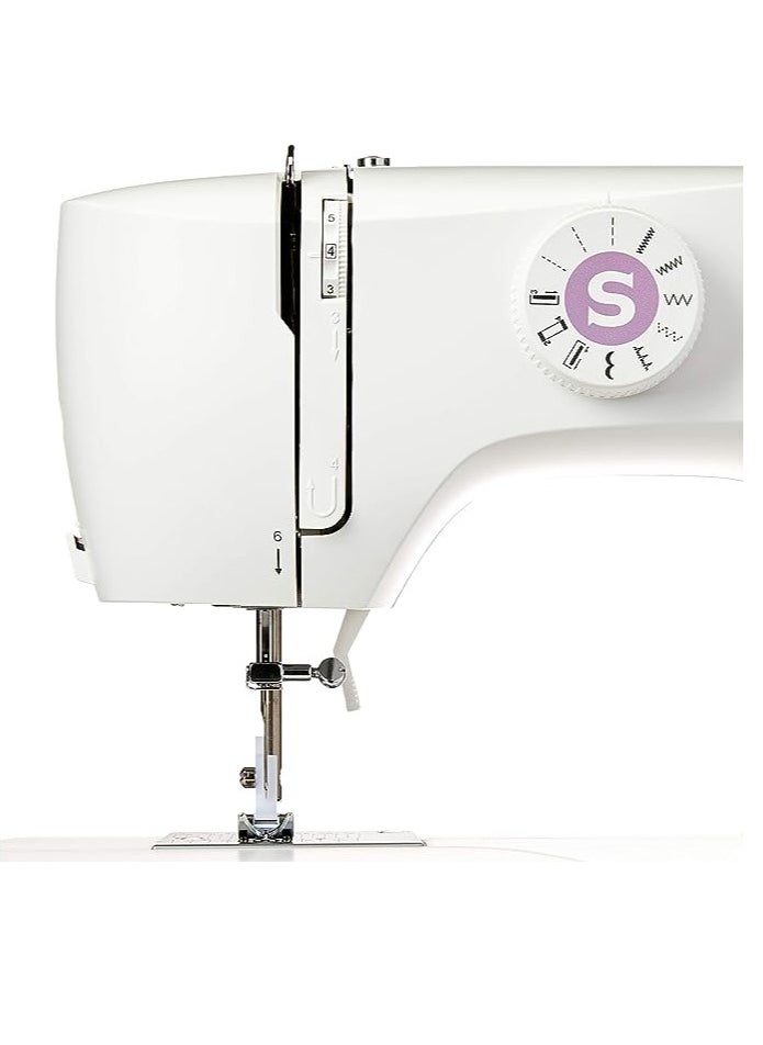 SINGER - Singer M1605 Domestic Sewing Machine, 6 Built-in Stitches, Easy Stitch Selection, with Front loading Bobbin & Adjustable Thread Tension Dial - Image 1
