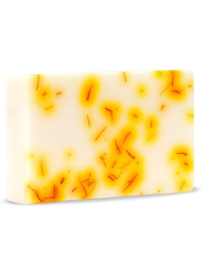 Omved MRUDU Almond Milk and Saffron Ayurvedic Baby Soap - 100% Natural, Vegan & Chemical Free - 100g - Image 5