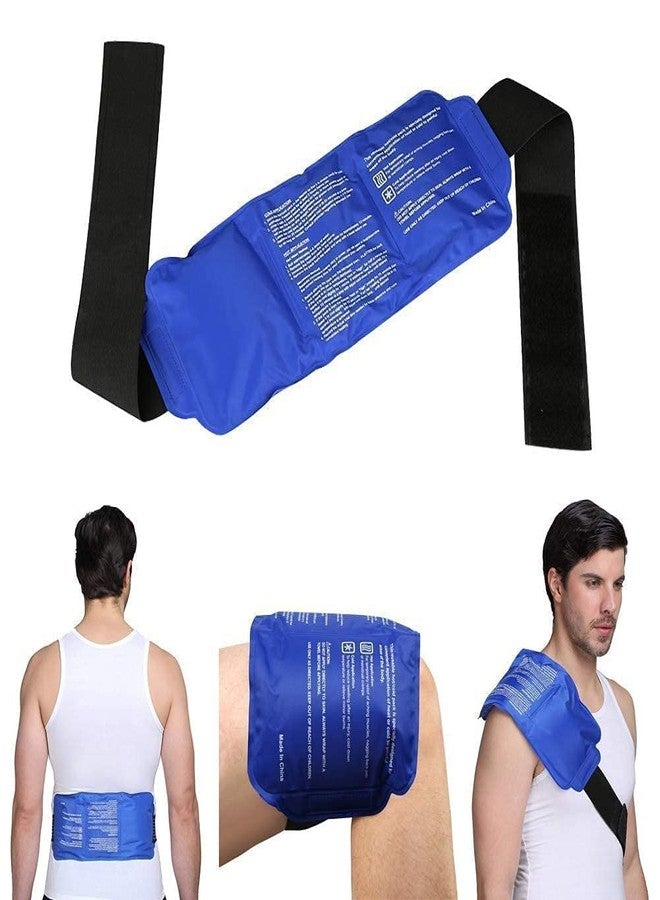 AMIRATE Reusable Hot and Cold Gel Ice Pack with Adjustable Strap | Flexible Therapy Pack for Shoulder Knee Ankle and Everyday Comfort Use - Image 1