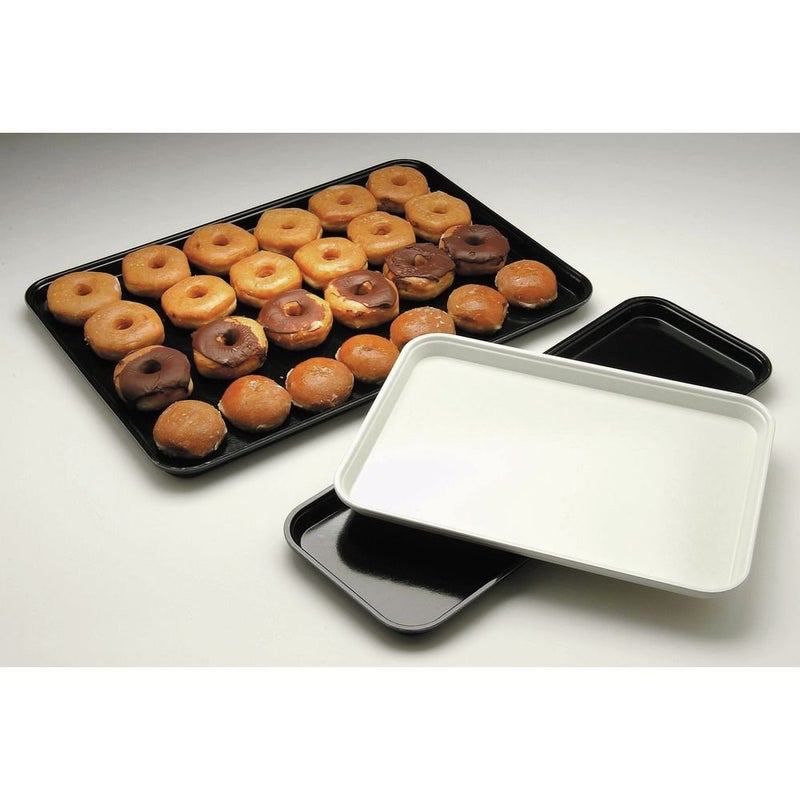 Hubert Black Fiberglass Market Display Tray - 26"L x 18"W x 1"H - Image 4