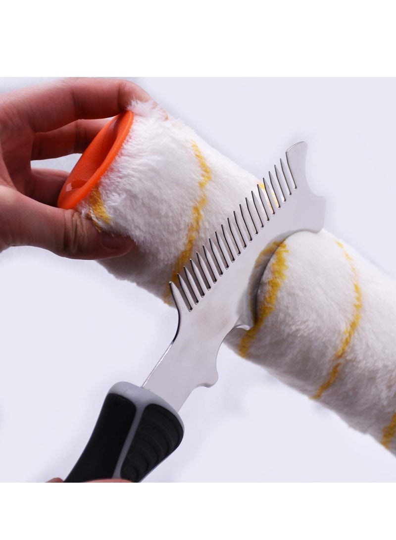 Y&D Paint Brush Comb, 4 in 1 Roller Cleaner Tool, for Sufficient Cleaning and Maintaining Your Paintbrushes Rollers - Image 4